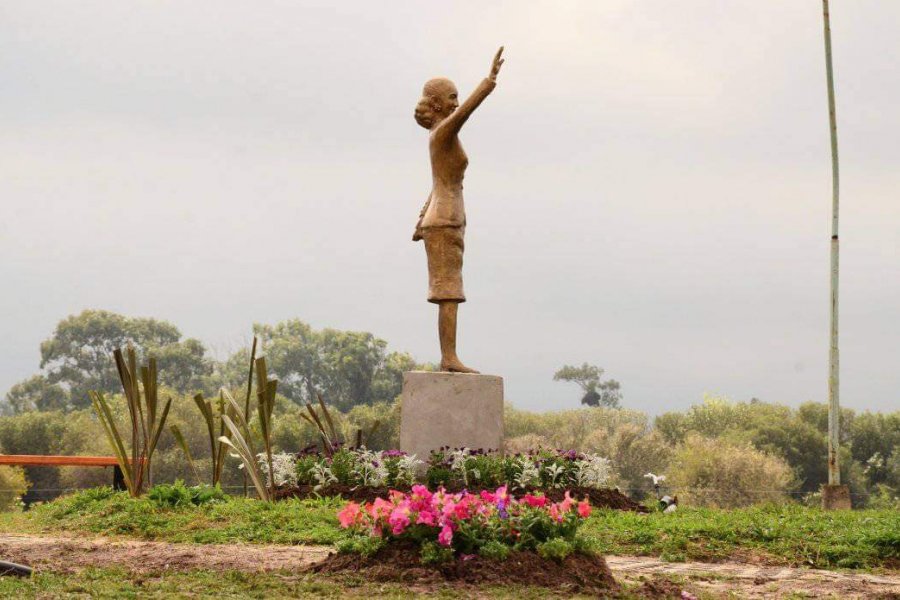 Corrientes avanzan las obras de la Plazoleta Eva Perón en Mercedes