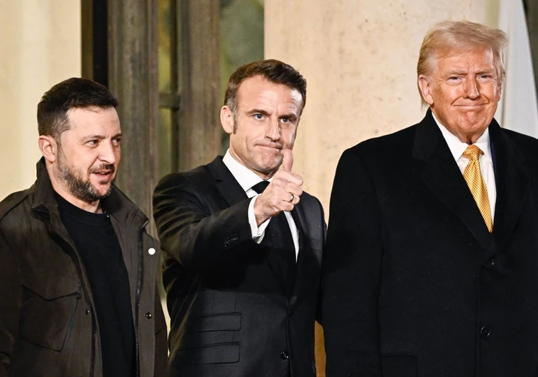 Macron reúne a Trump y Zelenski en el Elíseo antes de la reapertura de