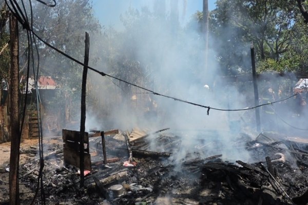 Un incendio destruyó una vivienda