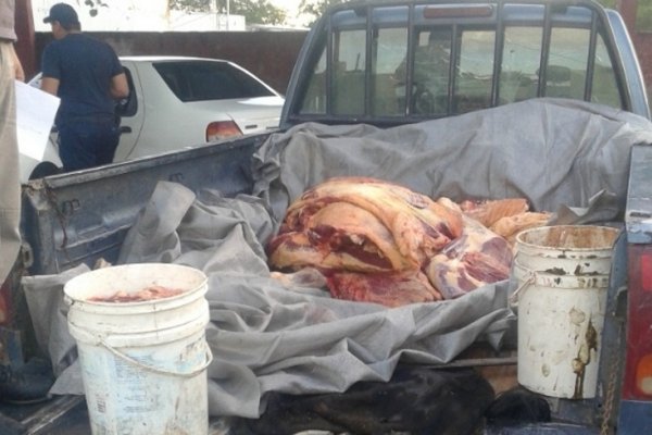 Secuestraron unos 260 kilos de carne faenada clandestinamente