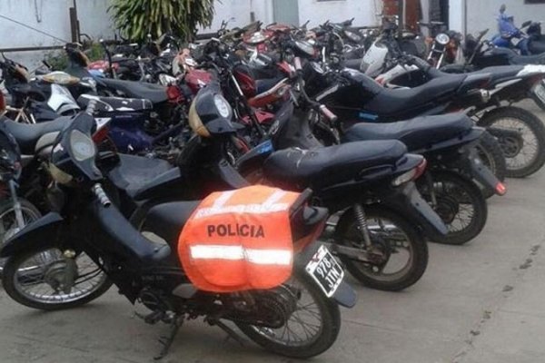 Saladas: En operativo de control, secuestran 14 motocicletas