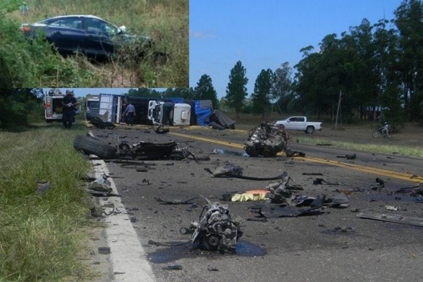 Corrientes: Choque frontal entre un auto y un camión se cobró la vida de un inspector de la DGI