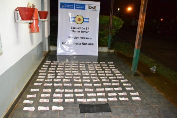 Virasoro: Gendarmería incautó más de un millón de pesos