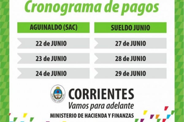 Vaz Torres confirmó que Provincia pagará aguinaldo a partir del 22 y sueldos desde el 27 de junio