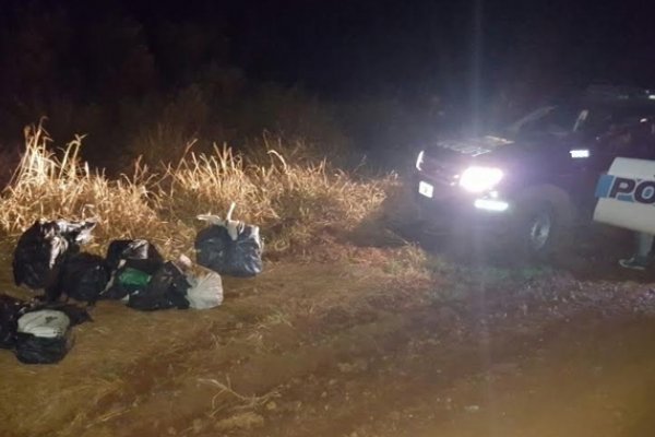 Corrientes: La Policía secuestró más de 83 kilos de marihuana a la vera de una ruta en Virasoro