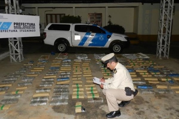 Ituzaingó: Secuestran más de 180 kilos de marihuana