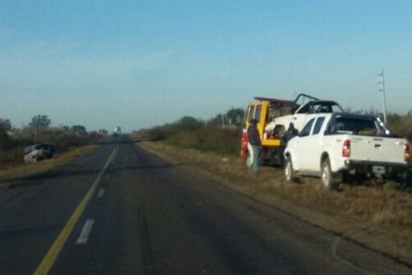 Varias personas heridas tras choque entre dos camionetas en Ruta 119