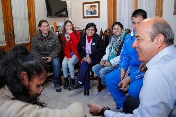 Gustavo Canteros recibió a los alumnos del Valentin Haüy