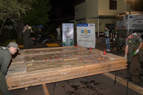 Gendarmería incautó más de 4 toneladas de marihuana en Misiones