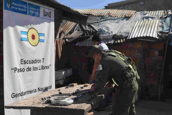 Gendarmería Nacional desarticuló a una banda de narcos que operaba en la zona de Curuzú Cuatiá