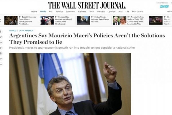 Durísimo editorial contra Macri de uno de los diarios más importantes de EE.UU.