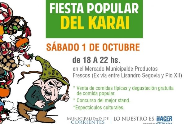 Corrientes vivirá este viernes la Fiesta del Karaí Octubre