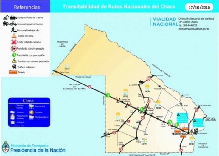 Chaco Precauci n al conducir en rutas por el alerta meteorol gico