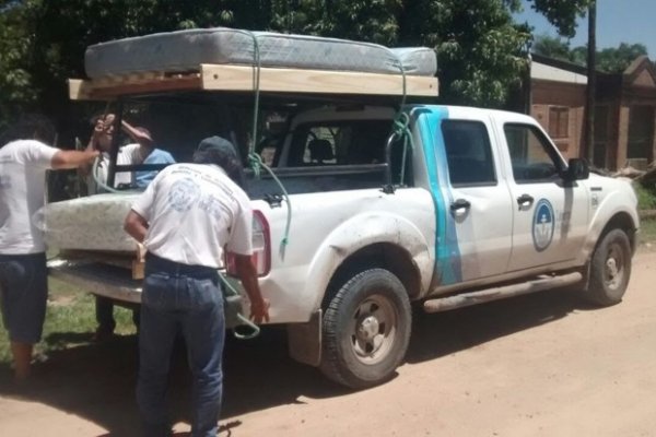 La Comuna asistió a familia que sufrió el incendio de su vivienda