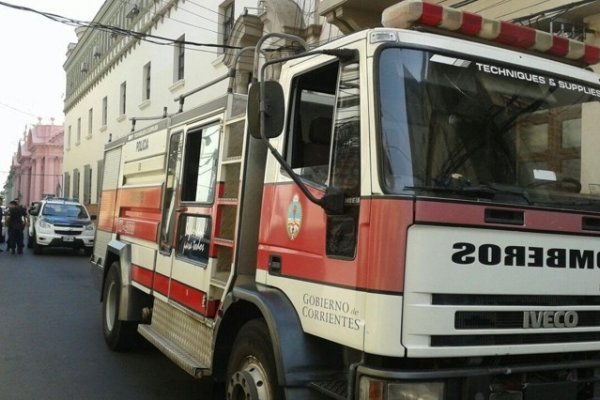 Corrientes: Pánico tras principio de incendio en un área de la Dirección General de Rentas