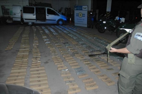 Gendarmería Nacional secuestró 623 kilos de marihuana cerca de Itatí