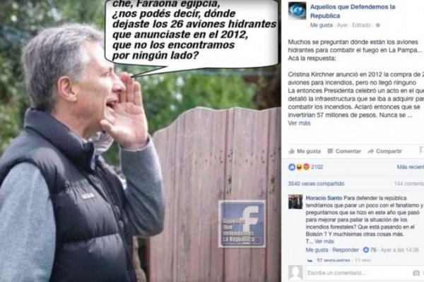 Cristina denunció que Cambiemos financia noticias falsas en Facebook