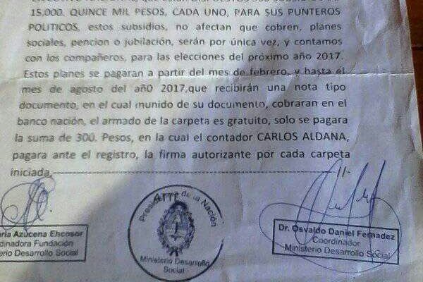 Exclusivo: Macri destinó más de 52 millones para punteros políticos del partido de Antonio Tarragó Ros