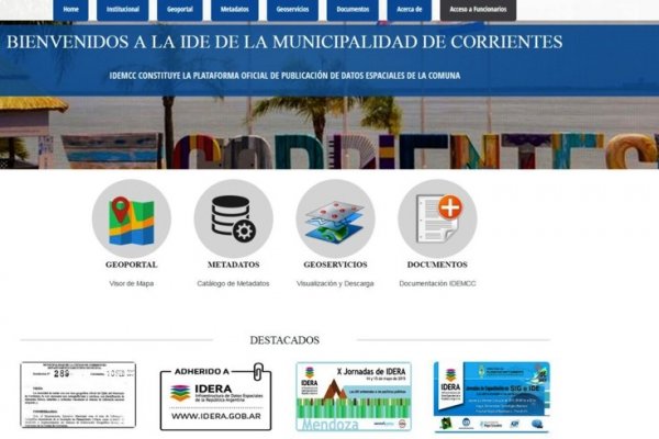 Fabián Ríos presentará el Geoportal de la Municipalidad de Corrientes