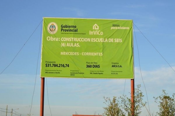 Obras públicas: En Corrientes no se mueve un ladrillo