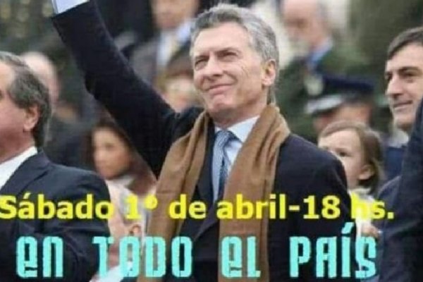 Convocan a una marcha para defender a Macri