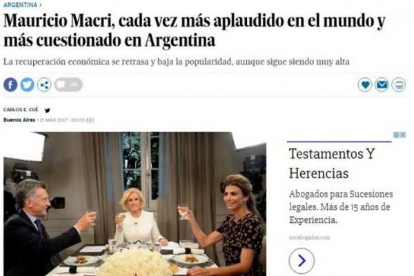 El traspié de Mauricio Macri con Mirtha Legrand llegó a los medios internacionales