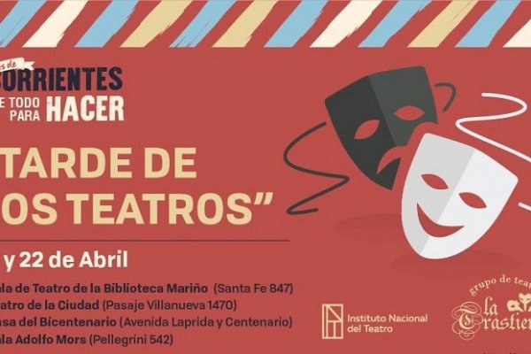 Presentan la tarde de los teatros en distintas salas de la Ciudad