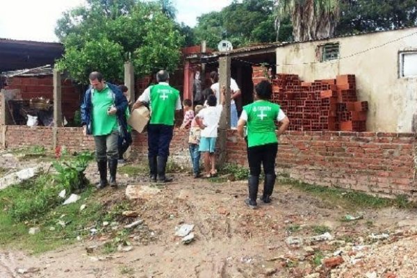 Corrientes: Salud asiste a las familias afectadas por la lluvia