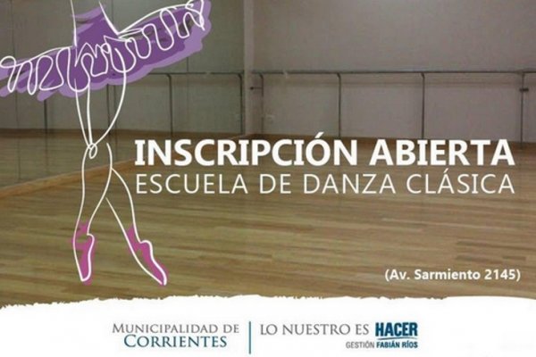 Continúa abierta la inscripción a la Escuela de Danza Clásica