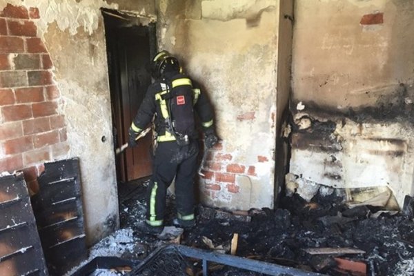 Falla eléctrica causó incendio en una vivienda del barrio Independencia