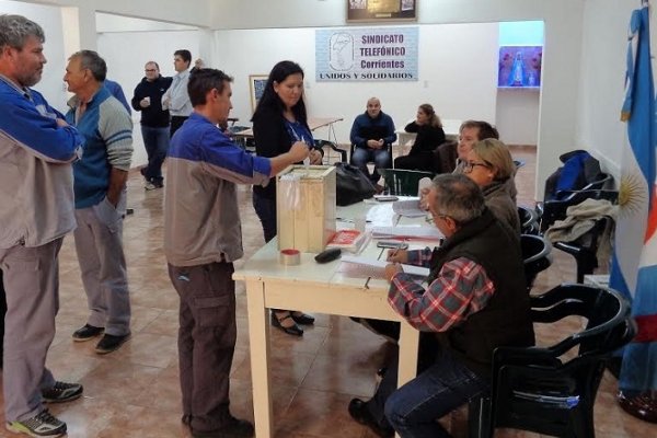 La agrupación Lista Marrón fue reelecta para la conducción del Sindicato Telefónico de Corrientes