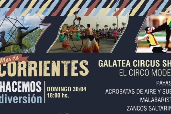 Esta tarde habrá un espectáculo de circo en la Costanera Sur