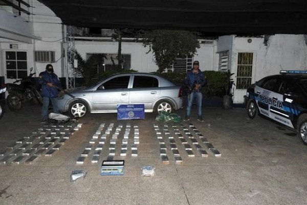 Paso de los Libres: incautaron casi 100 kilos de marihuana