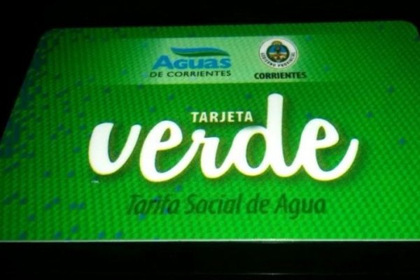 Este lunes comenzará la entrega de la tarjeta Verde que tendrá descuentos en luz y agua