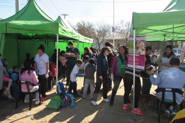 Salud Pública realizó un operativo en el barrio La Olla