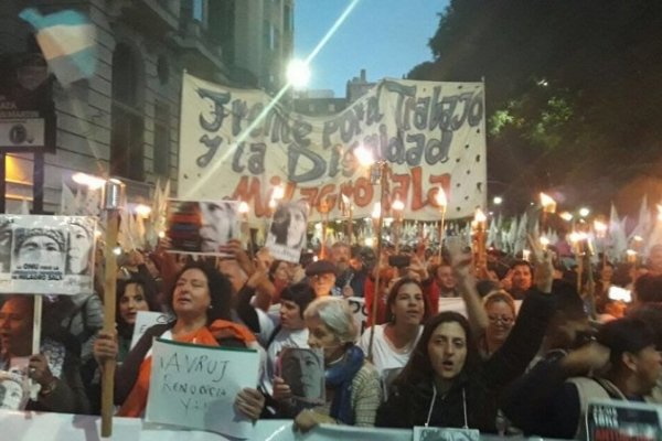 Marcha de las antorchas por la liberación de Milagro Sala