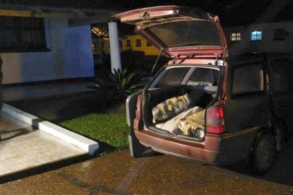 Tapebicuá: Gendarmería detuvo a tres correntinos que transportaban 100 kilos de marihuana