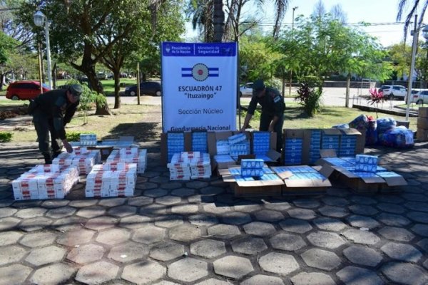 Gendarmería decomisó mercadería valuada en más de 5 millones de pesos