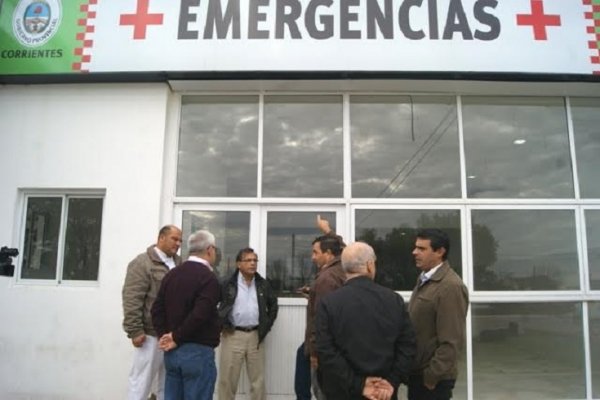 Cardozo recorrió obras del servicio de Emergencia del hospital de Goya