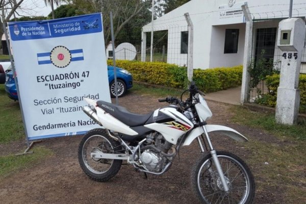 Recuperaron en Corrientes una moto robada en Buenos Aires