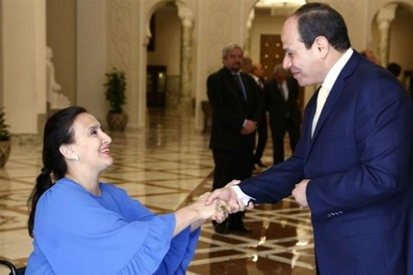 Michetti se reunió con el presidente de Egipto