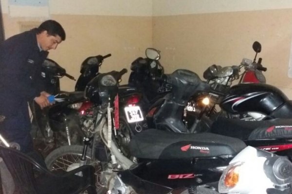 Secuestraron 23 motocicletas