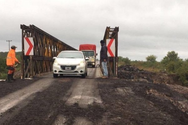 Habrá restricción de tránsito pesado sobre el puente Bailey que se encuentra en el arroyo Iribu Cuá