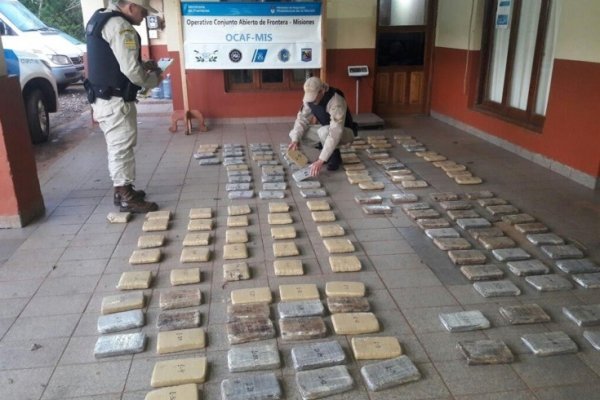 Operativo Cazador: Incautaron más de 100 kilos de marihuana en Misiones