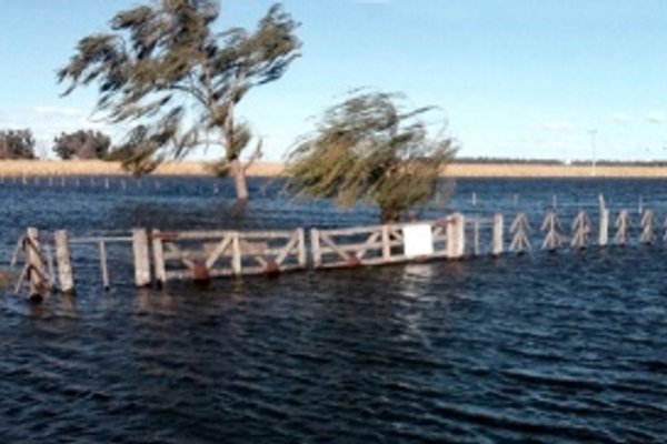 Un pueblo pampeano de 3.322 habitantes quedó aislado por las inundaciones