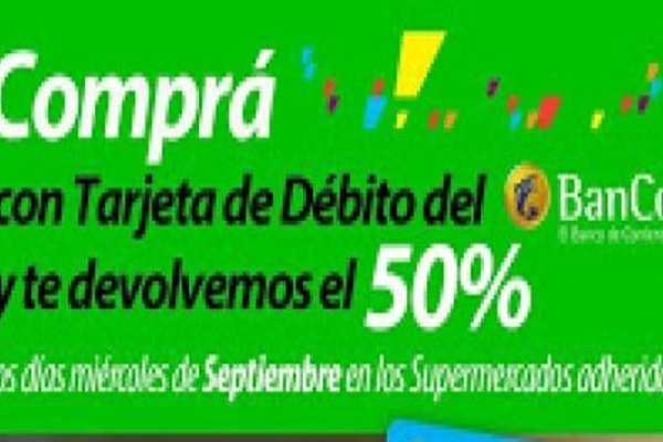 Gran expectativa en el tercer miércoles de reintegro del 50% en supermercados