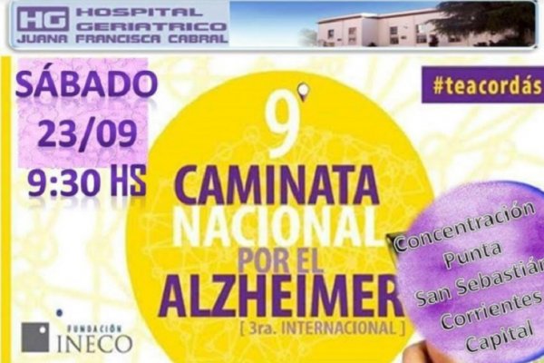 Corrientes se suma a la Caminata Nacional por el Alzheimer