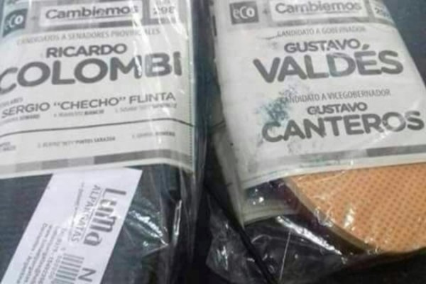 Elecciones en Corrientes: denuncian que reparten alpargatas con las boletas de Eco+Cambiemos