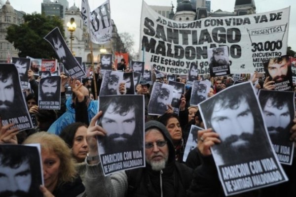 Una multitud volvió a reclamar por Maldonado, a dos meses de su desaparición