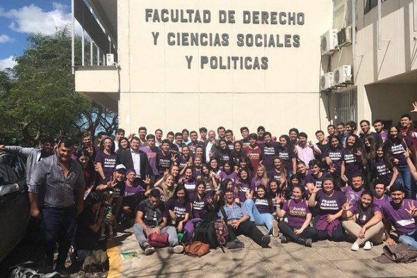 UNNE: Franja Morada recuperó el centro de estudiantes en Derecho